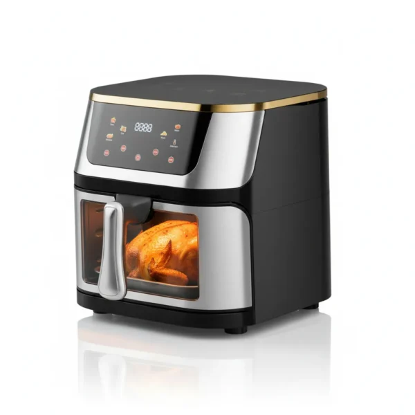 💥Drop price: GH₵ 300 only!💥12L Large Capacity Air Fryer with 2800W Power – Smart Digital Touch Display & See-Through Design for Perfect Cooking Every Time 🍟✨