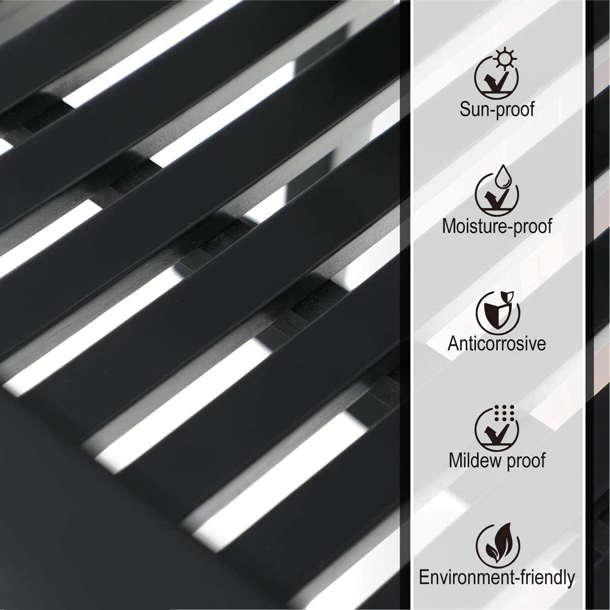 [Limited time sale] PHI VILLA Outdoor 1 Piece Acacia Wood Rocking Chair Garden Rocker Chair