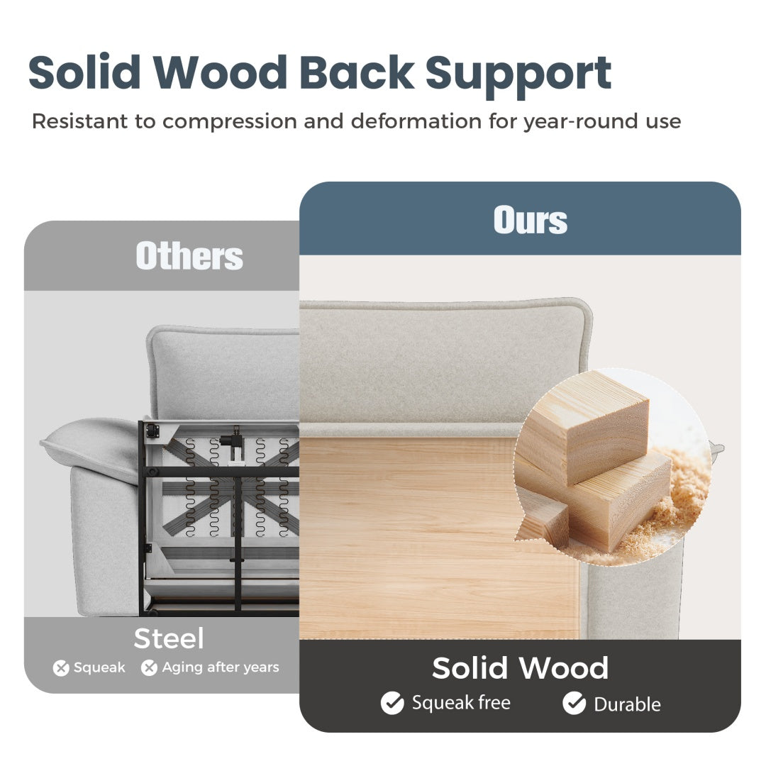 [Today's Specials] Phi Villa Large Living Room Modular Sectional Couch Chenille with Ottoman