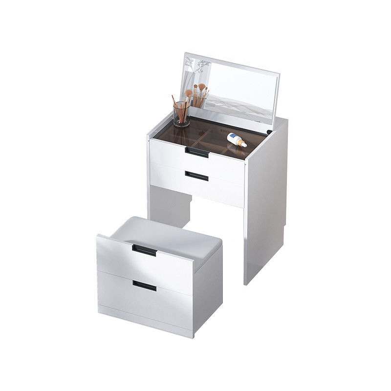 5 Drawer Makeup Vanity Desk with LED Mirror – Large Storage Dressing Table for Bedroom
