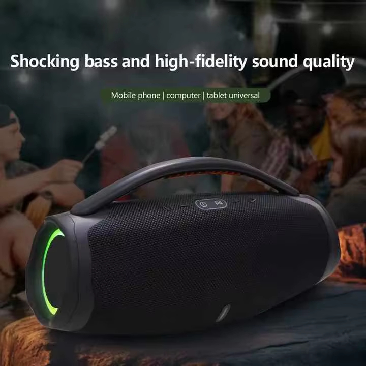 LED Super Boombox 3 Speaker 20W Bass Wireless Portable Outdoor BT Speakers Handle Waterproof Boombox3 Speaker for Home Party