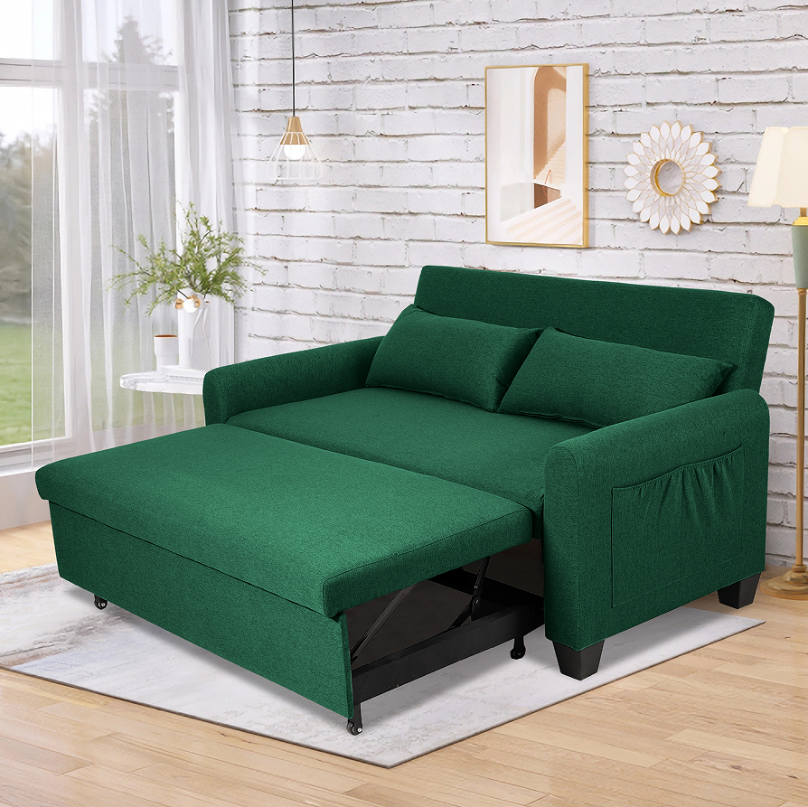 Extra Large 2-in-1 Sofa Bed – Convertible Double Fabric Couch for Living Room, Guests & Small Homes