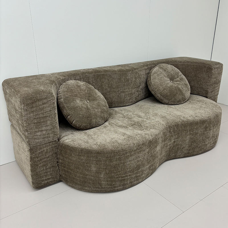 Modern 2-in-1 Sofa Bed – Space-Saving Foldable Fabric Couch for Living Room & Guest Bedroom
