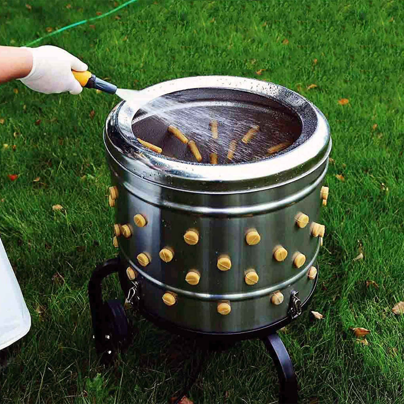 Automatic Chicken Plucker Machine – Fast Stainless Steel Poultry Feather Remover for Chicken, Duck & Goose