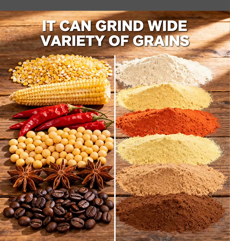 Automatic New Mini Pellet Mill Electric Feed Grinder Machine High for Grains Herbal Cereals Dry Food Flour Powder Miller Crusher