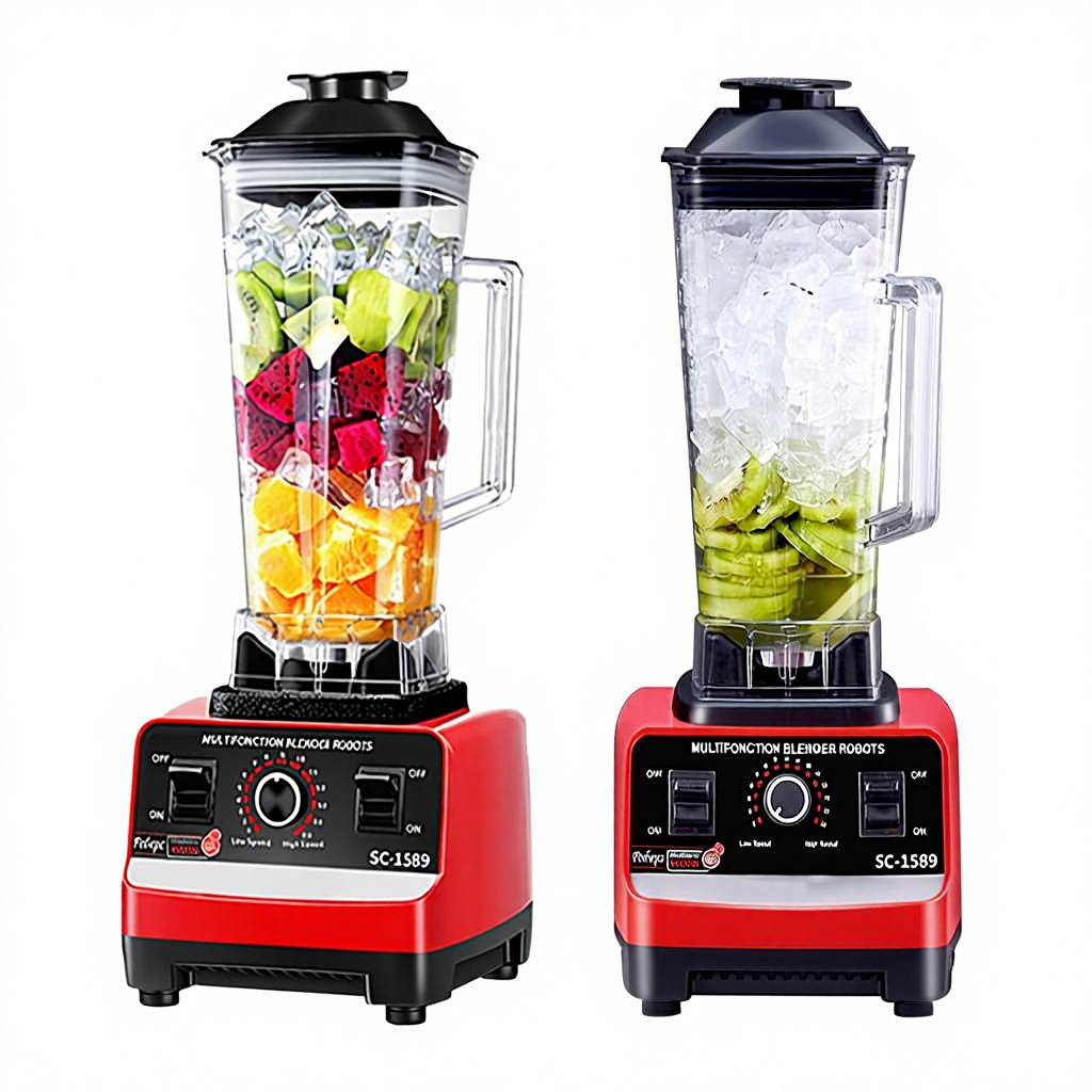 2L Multi-Function Blender - Smoothie Maker, Ice Crusher, Juicer & Grinder with Stainless Steel Blades for Fruits, Nuts & Ice