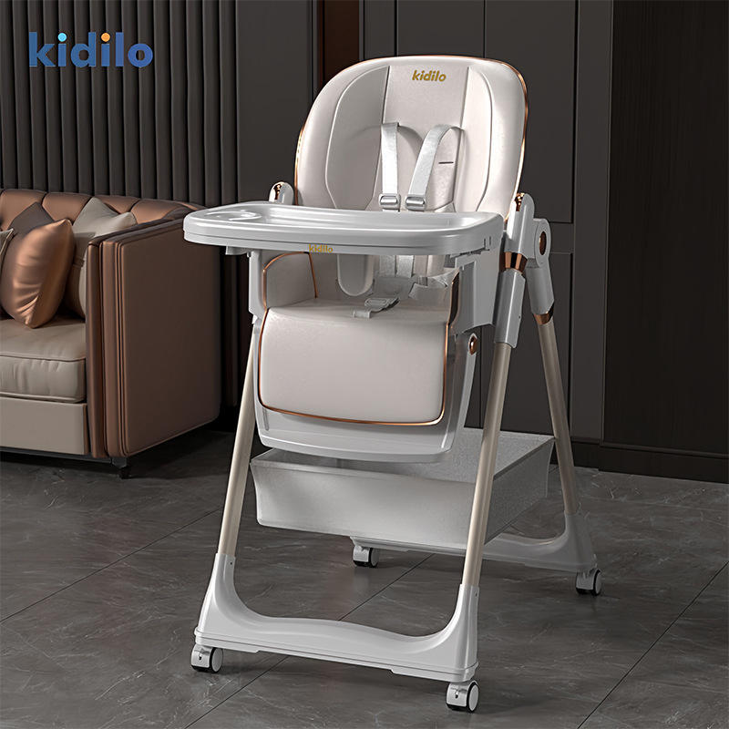 Kidilo Foldable Baby Feeding Chair – Portable High Dining Seat for Safe Eating & Learning