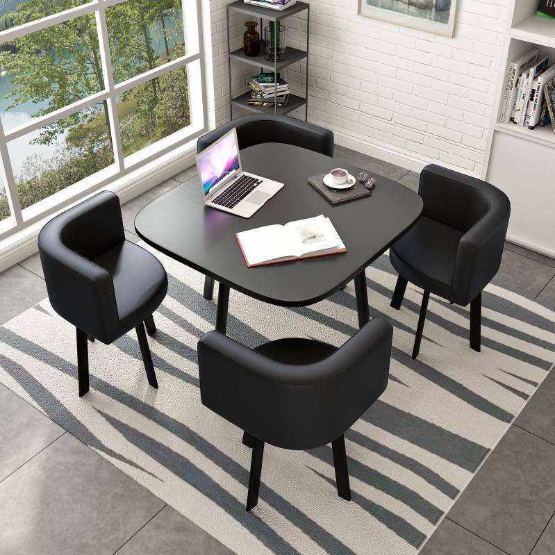 Modern Extendable Dining Table Set with 4 Chairs – Space Saving Dining & Work Table for Family Home