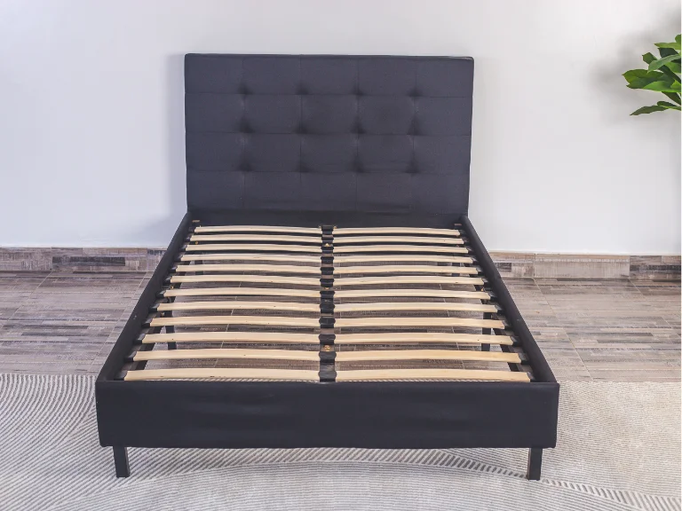 Modern Storage Bed with Lift-Up Hidden Storage – Space Saving Bed Frame for Home
