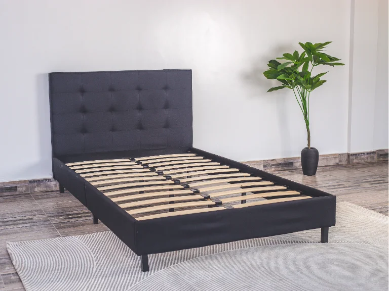 Modern Storage Bed with Lift-Up Hidden Storage – Space Saving Bed Frame for Home