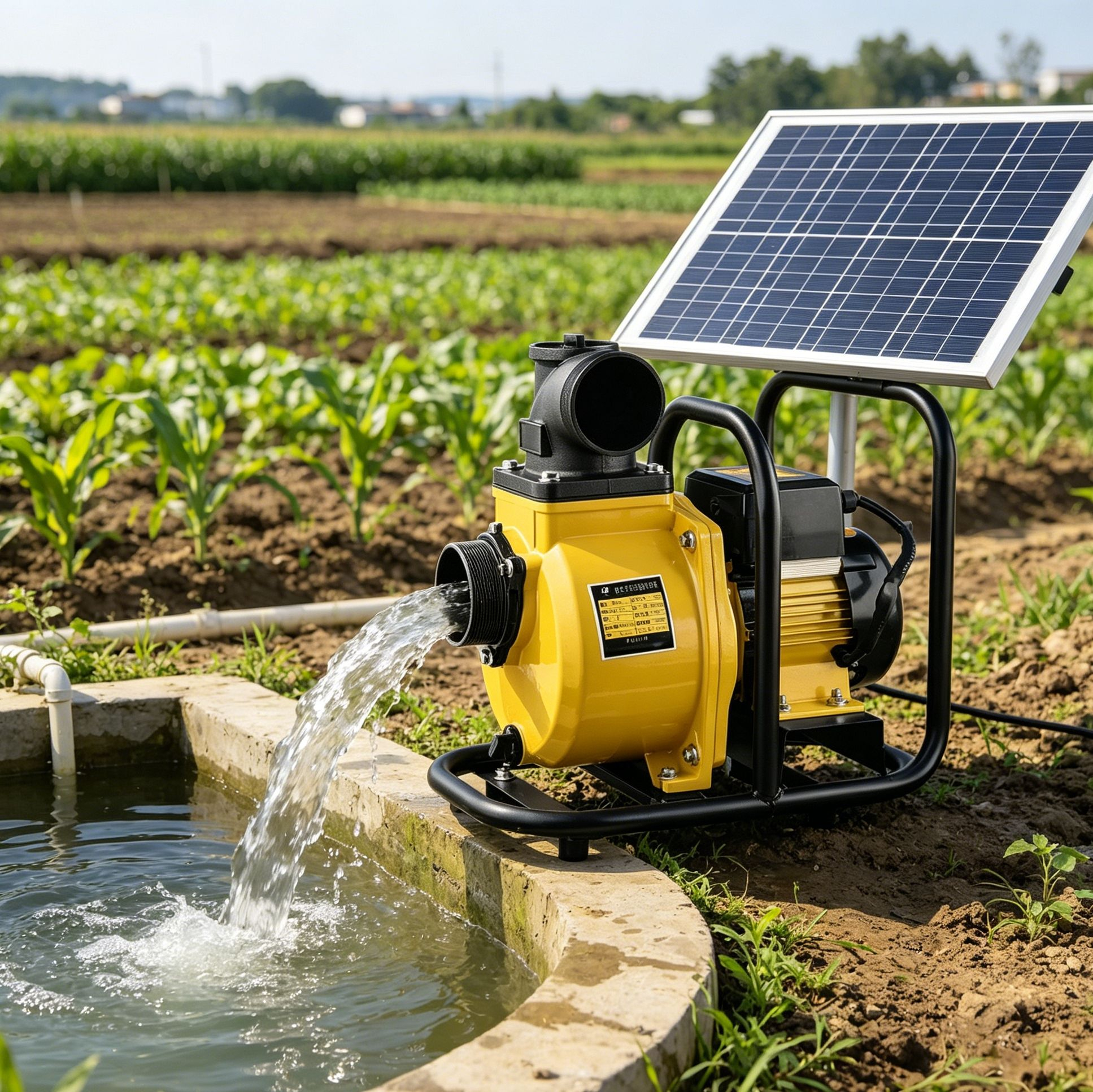 High Lift Solar Water Pump System 900W MPPT Solar Irrigation Pump for Farms, Boreholes & Agricultural Water Supply