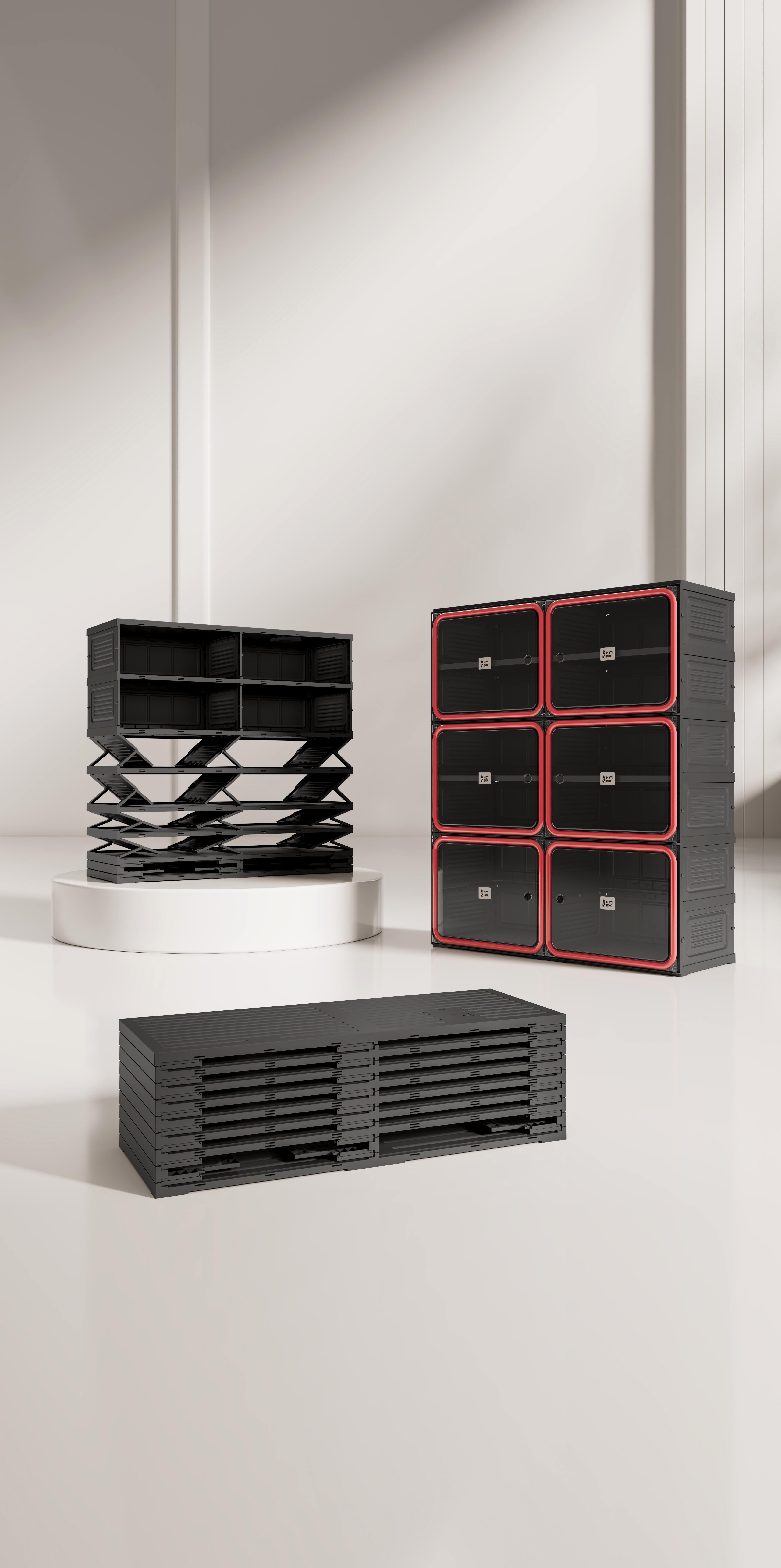🔥[Limited Time Offer]Large Foldable Storage Cabinet – Multi-Use Wardrobe & Shoe Cabinet with Clear Doors | Dustproof Home Organizer