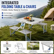 Foldable Outdoor Table & Chair Set – Lightweight Camping, Picnic & Travel Dining Set