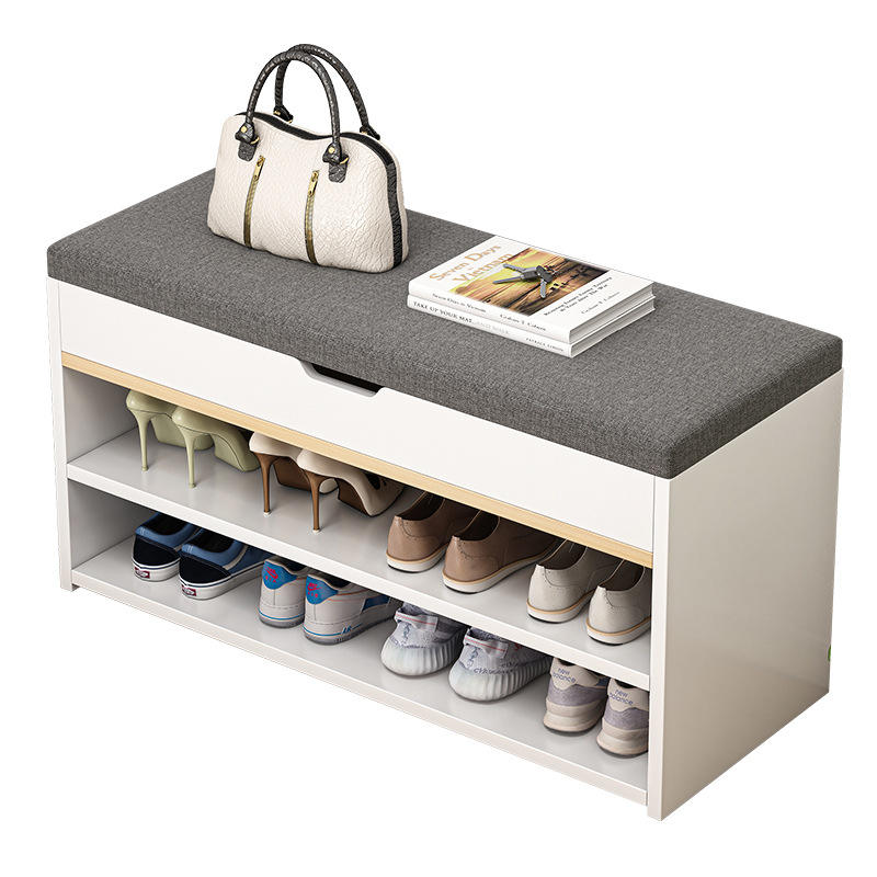 3-in-1 Entryway Storage Bench – Shoe Cabinet, Comfortable Seat & Hidden Storage Box