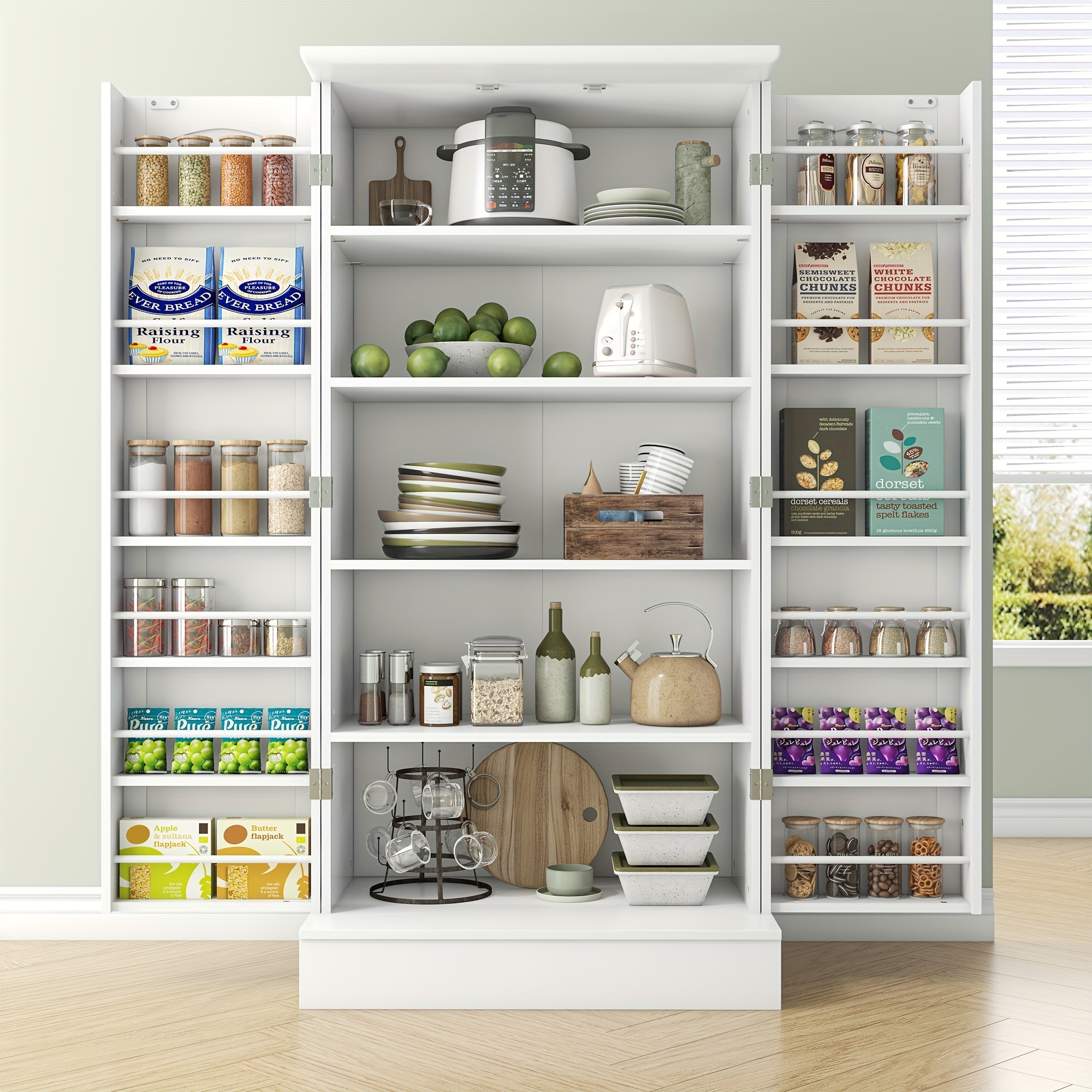 📦Last 1% remaining 47” Kitchen sideboard with drawers, storage with adjustable shelves