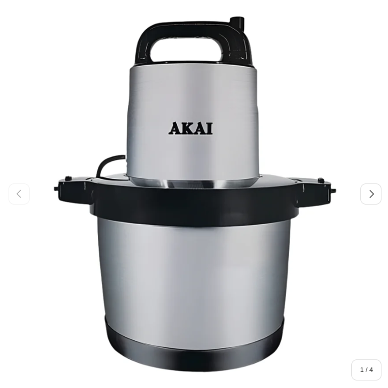 🔥Buy one get one free🔥Akai 6.0L Black Stainless Steel Fufu Maker 1500W - MG004A-6L