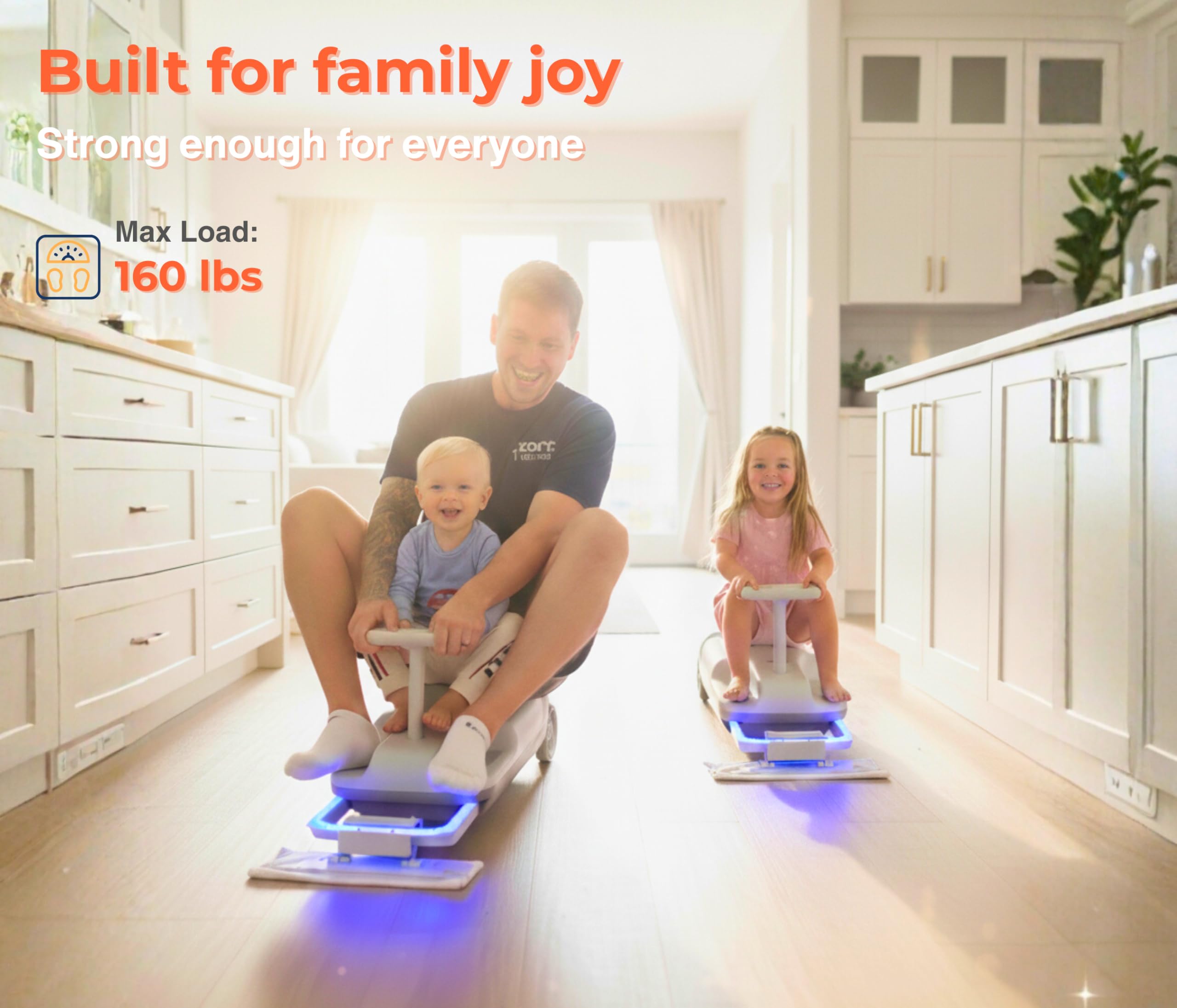 🎉New Year Mega Sale💥12V Ride-On Car with Cleaning Fun, 3 in 1 Gokart, Soft-Start, 5-Speed Adjustable, Detachable mop, Rechargeable Battery, 160lbs Capacity, Indoor & Outdoor