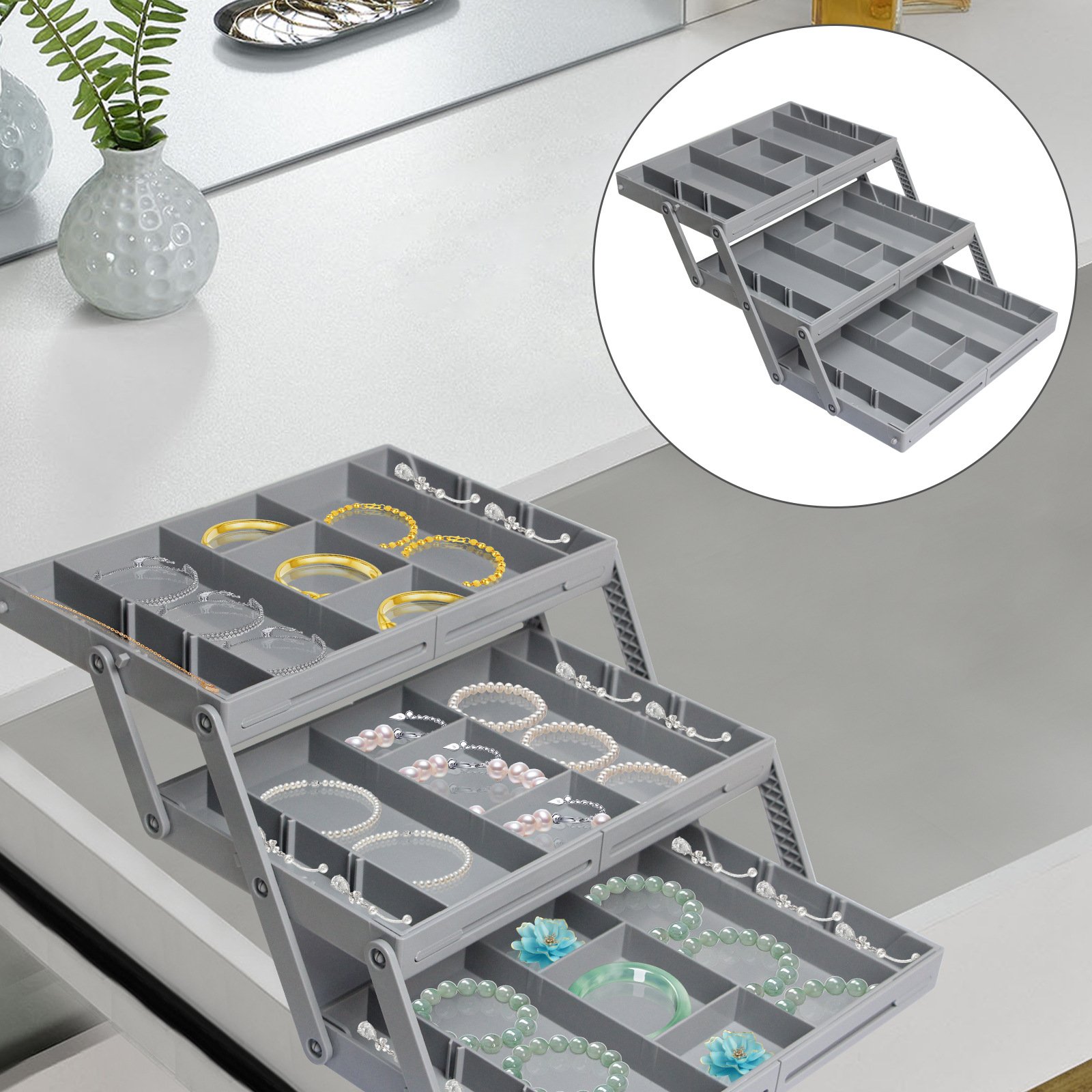 🔥Multi-Level Smart Drawer Organizer