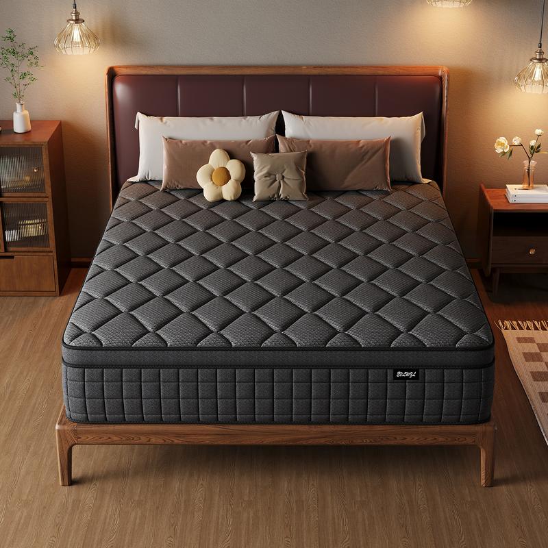 🔥Limited-time offer countdown⏰8/10/12/14 Inch Twin, Full, Queen, King Mattress Memory Foam And Spring, Hybrid MattressMedium Firmness, Lumbar Support, For Home Rooms Hotels, Boxed Halloween ChristmasGift Furniture Ergonomic mattress queen size mattress