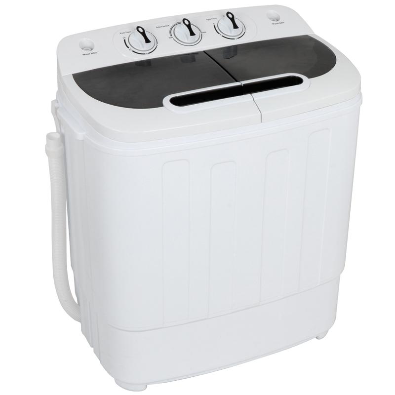 🔥Limited-time offer countdown⏰Segawe Mini Twin Tub Portable Washing Machine – Compact Washer and Spin Dryer with 13 lbs Capacity