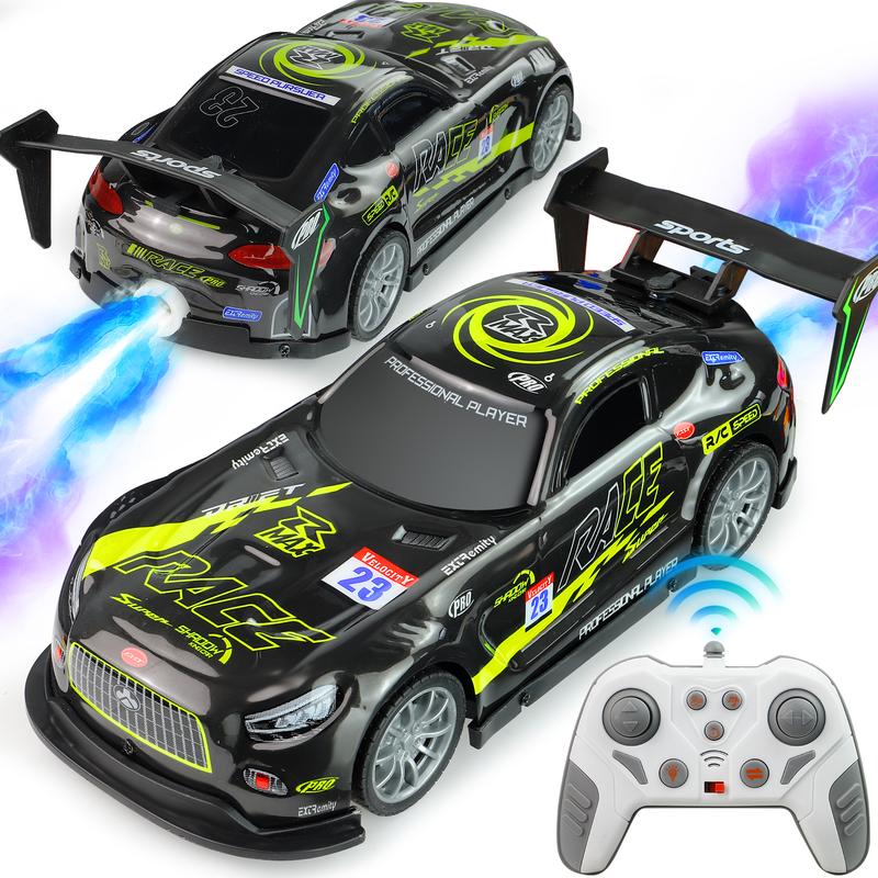 New Version 1:16 Drift RC Car Toy for Kids - 4WD Remote Control Car with Cool LED Lights and High-Performance Drift Tires