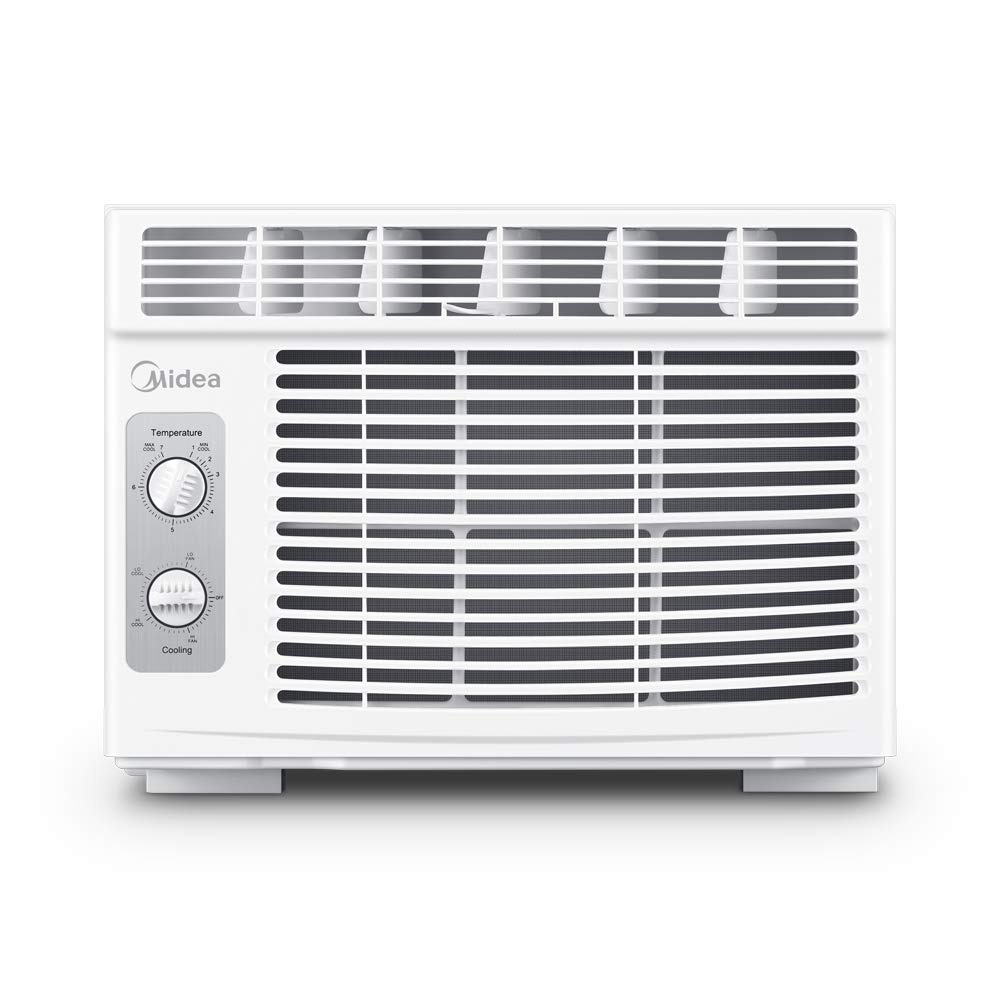 🎉New Year Mega Sale💥Midea 5,000 BTU EasyCool Small Window Air Conditioner - Cool up to 150 Sq. Ft. with Easy-to-Use Mechanical Controls and Reusable Filter, Perfect for Small Bedroom, Living Room, Home Office