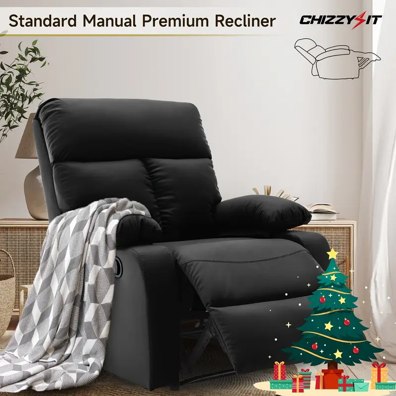 Chizzysit Manual Recliner Chair, Small Recliner Chairs For Adults
