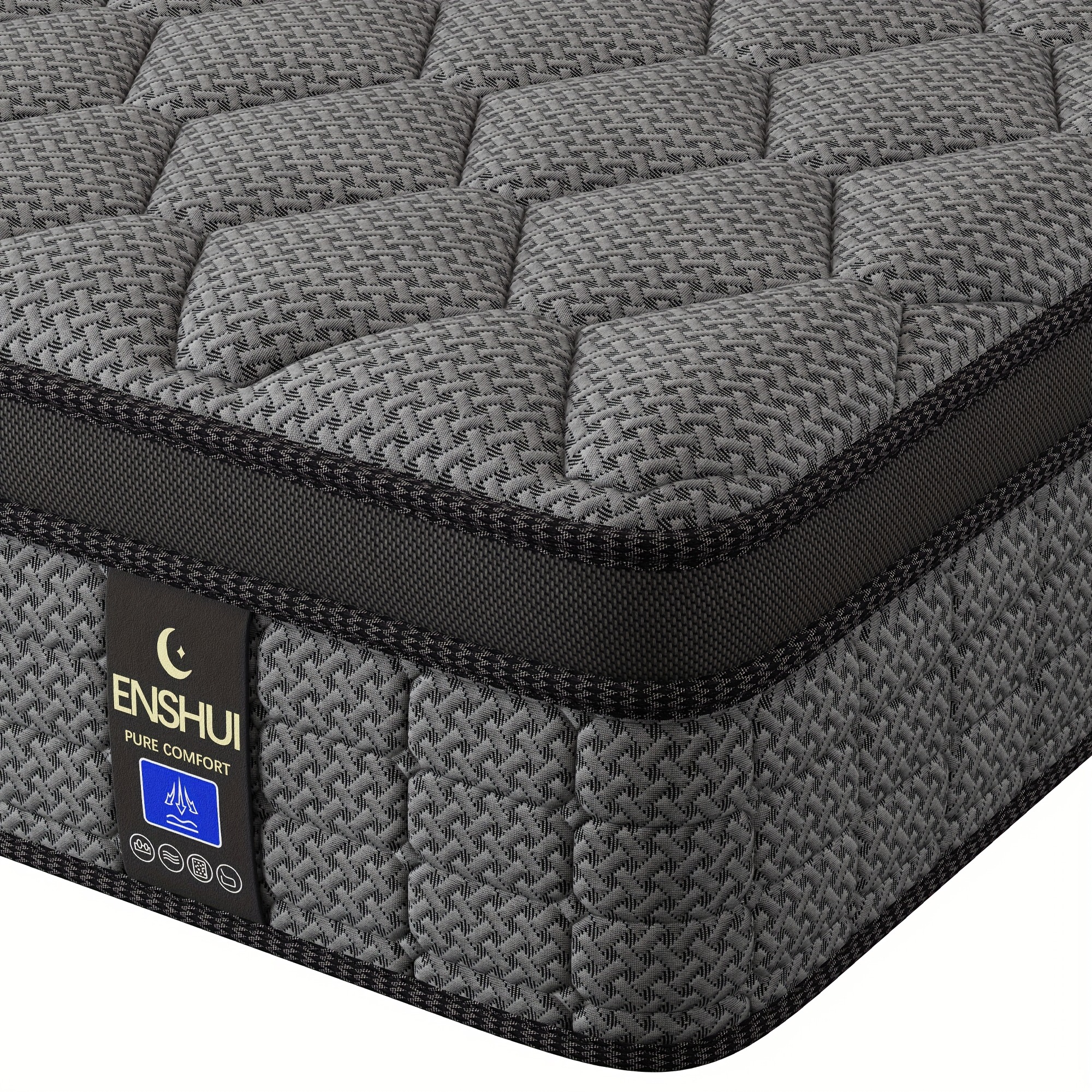 🎄2025 Christmas Sales🎅12in/14in Queen Size Mattress, Deep Sleep Memory Foam Hybrid Euro Top Mattress - 7-Zone Mattress - Optimal Lumbar Support For Perfect Comfort - Twin Full Queen King Size Mattress Options.