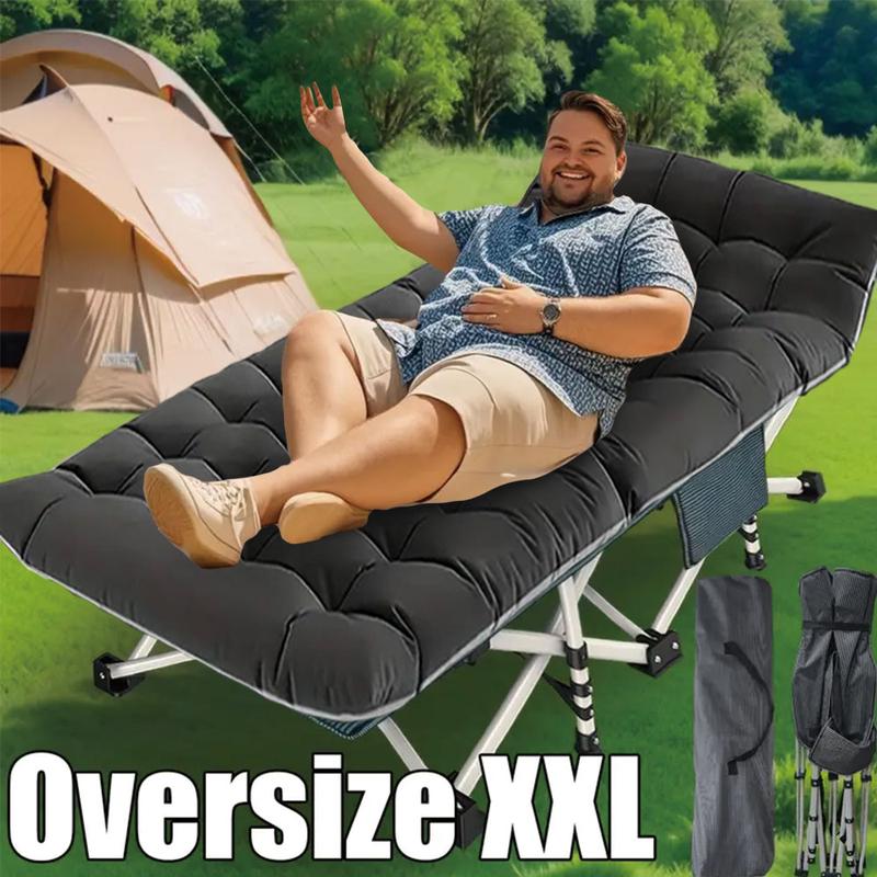 🎉New Year Mega Sale💥🌟Buy 1 Get 1 Free🌟Heavy Duty Double Layer Folding Bed - 1200D 900lb Loading Cot For Adults, Portable Camping Guest Bed With Mattress And Carrying Bag For Home And Outdoor Sleeping, MattressCarrying Bag Home Camping