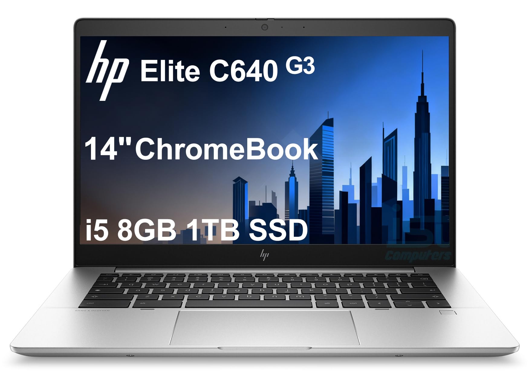 HP Elite C640 G3 Chromebook Plus (14" FHD, Intel i5-1245U vPro, 8GB RAM, 1TB SSD, 10-Core (>i7-1165G7)) Enterprise Laptop for Business, College, Backlit, Fingerprint, 2x Thunderbolt 4, Chrome OS