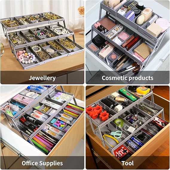 🔥Multi-Level Smart Drawer Organizer