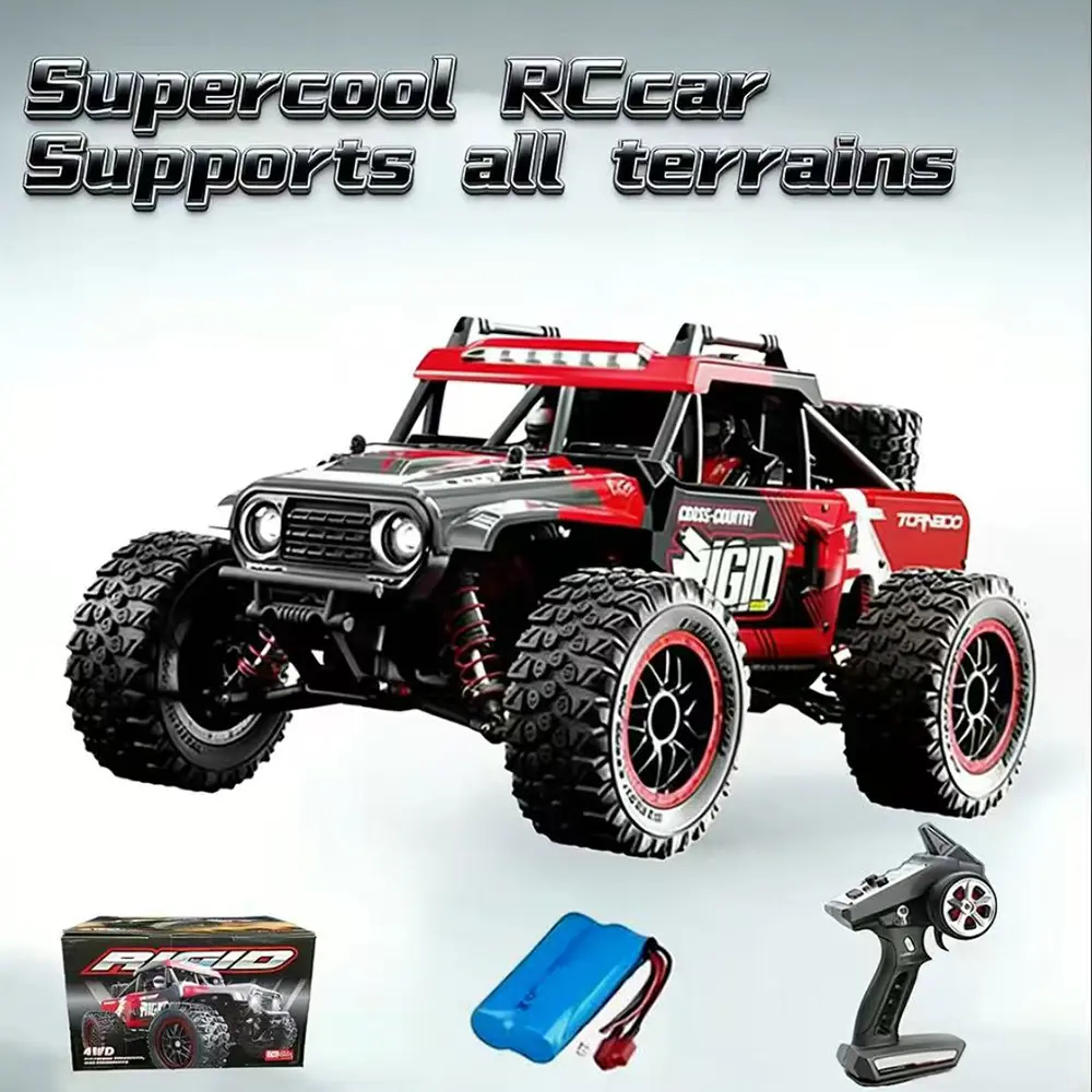 Red Giant 1:16 Scale RC Car, 4x4 High Speed RCTruck,2.4Ghz Remote Control TruckOff-Road Monster Truck