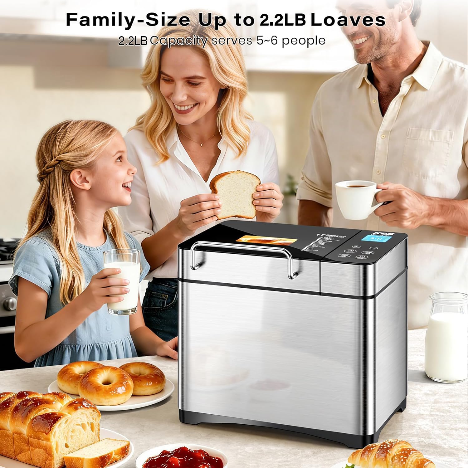 Bake Fresh Bread Every Morning – 17-in-1 Smart Bread Maker