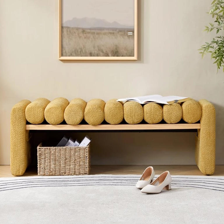 Upgrade Your Space – Modern Fabric Ottoman Bench for Entryway, Bedroom & Living Room