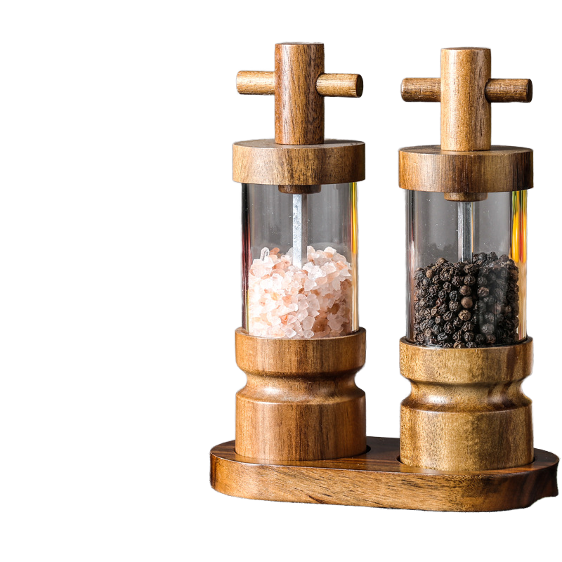 Cook Like a Chef – Elegant Adjustable Salt & Pepper Mill Set