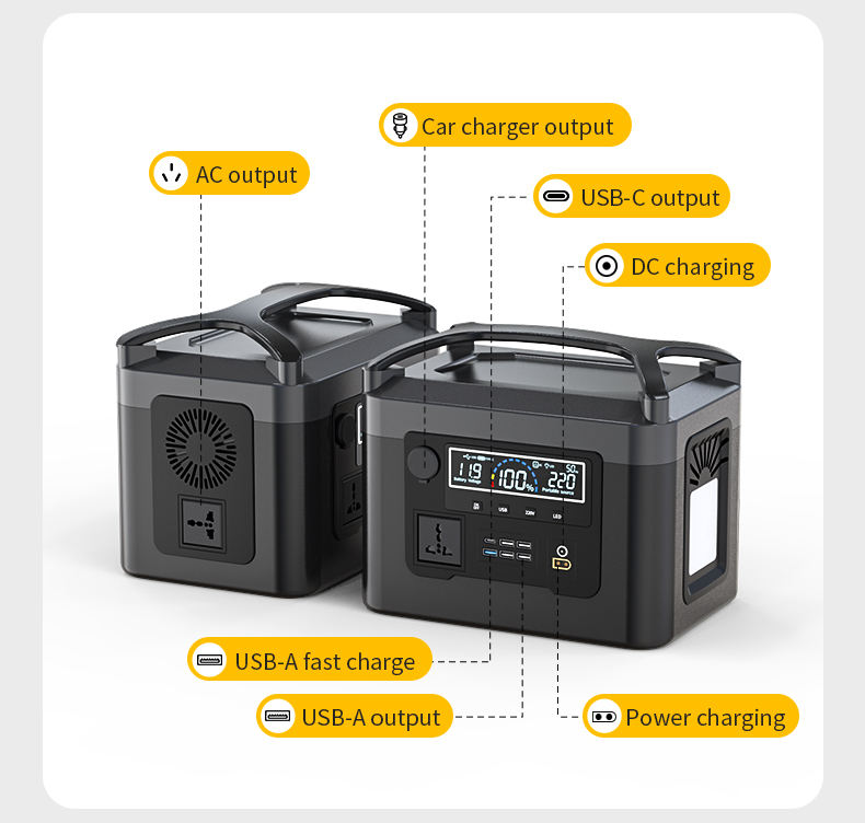2500W Solar Power Station – Long-Lasting LiFePO4 Backup Battery for Lights, Fans, TVs & Phones During Power Outages