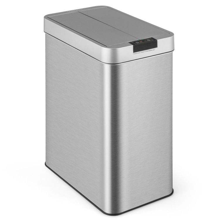 Keep Your Kitchen Clean & Stylish – 13.2 Gallon Slim Stainless Steel Trash Can