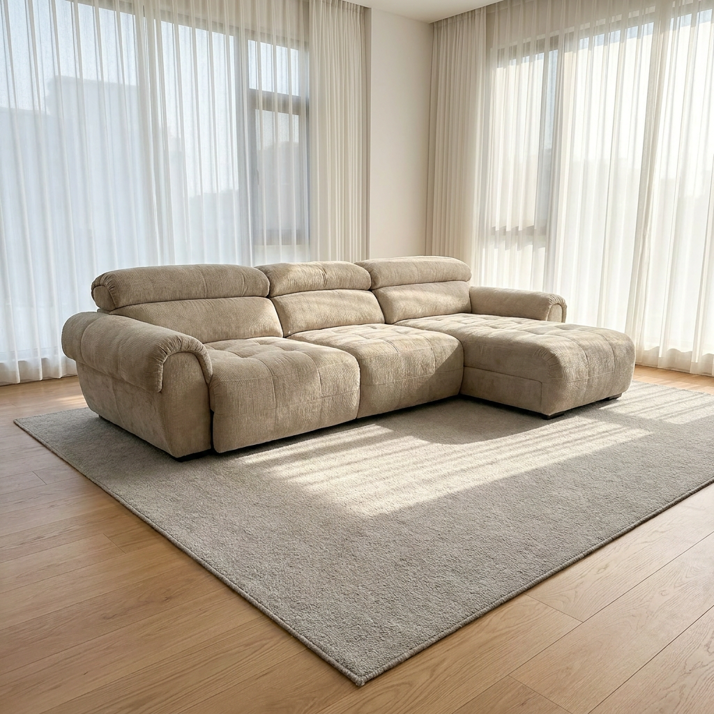 2-in-1 Electric Sofa Bed – Modern Convertible Couch with Pull-Out Sleeping Function for Small Homes