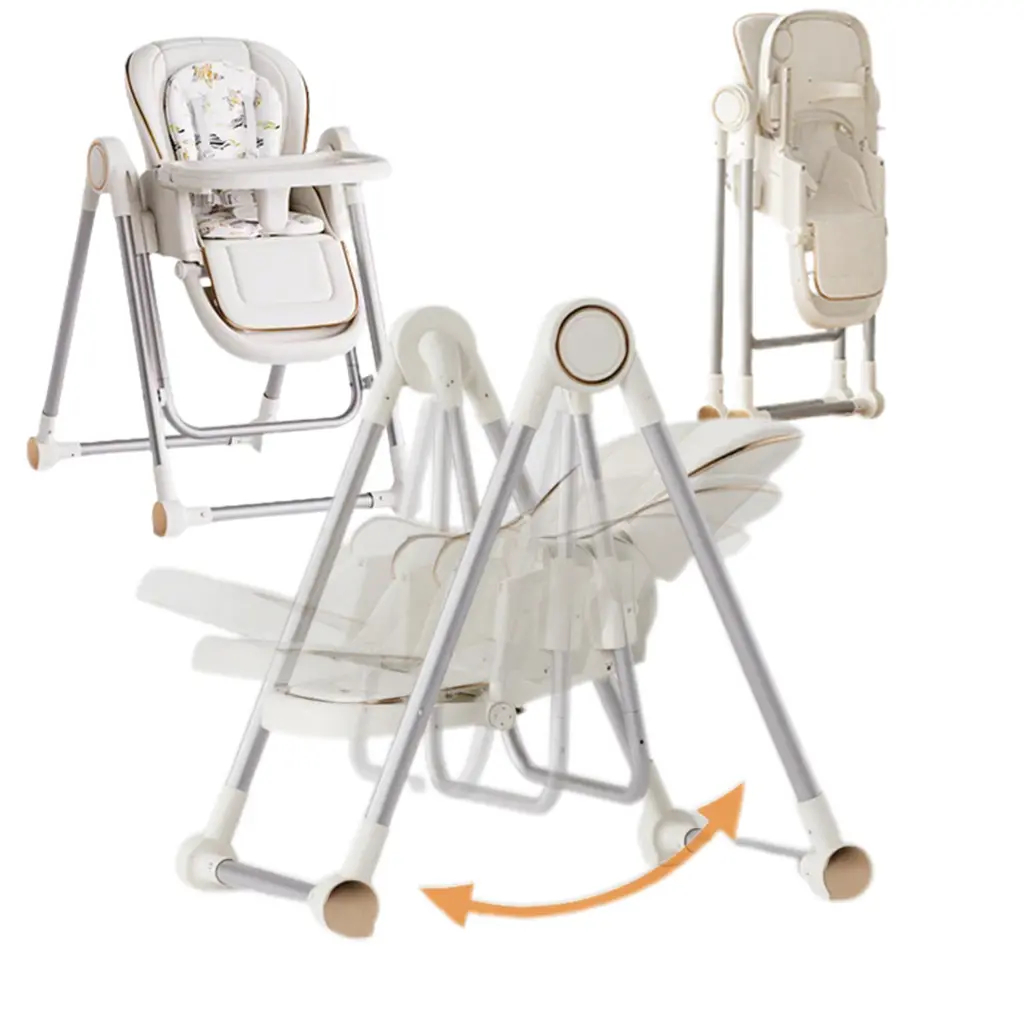 2-in-1 Baby High Chair – Safe, Foldable & Easy Feeding for Toddlers