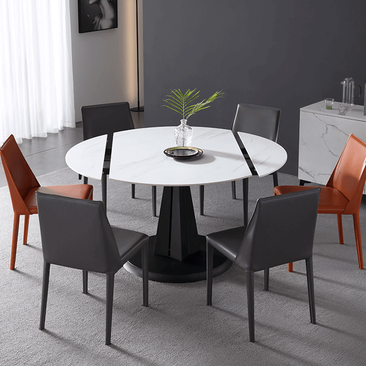 📣📣📣⏰CLEARANCE SALE!⏰Luxury Extendable Oval Marble Rock Plate Modern Table