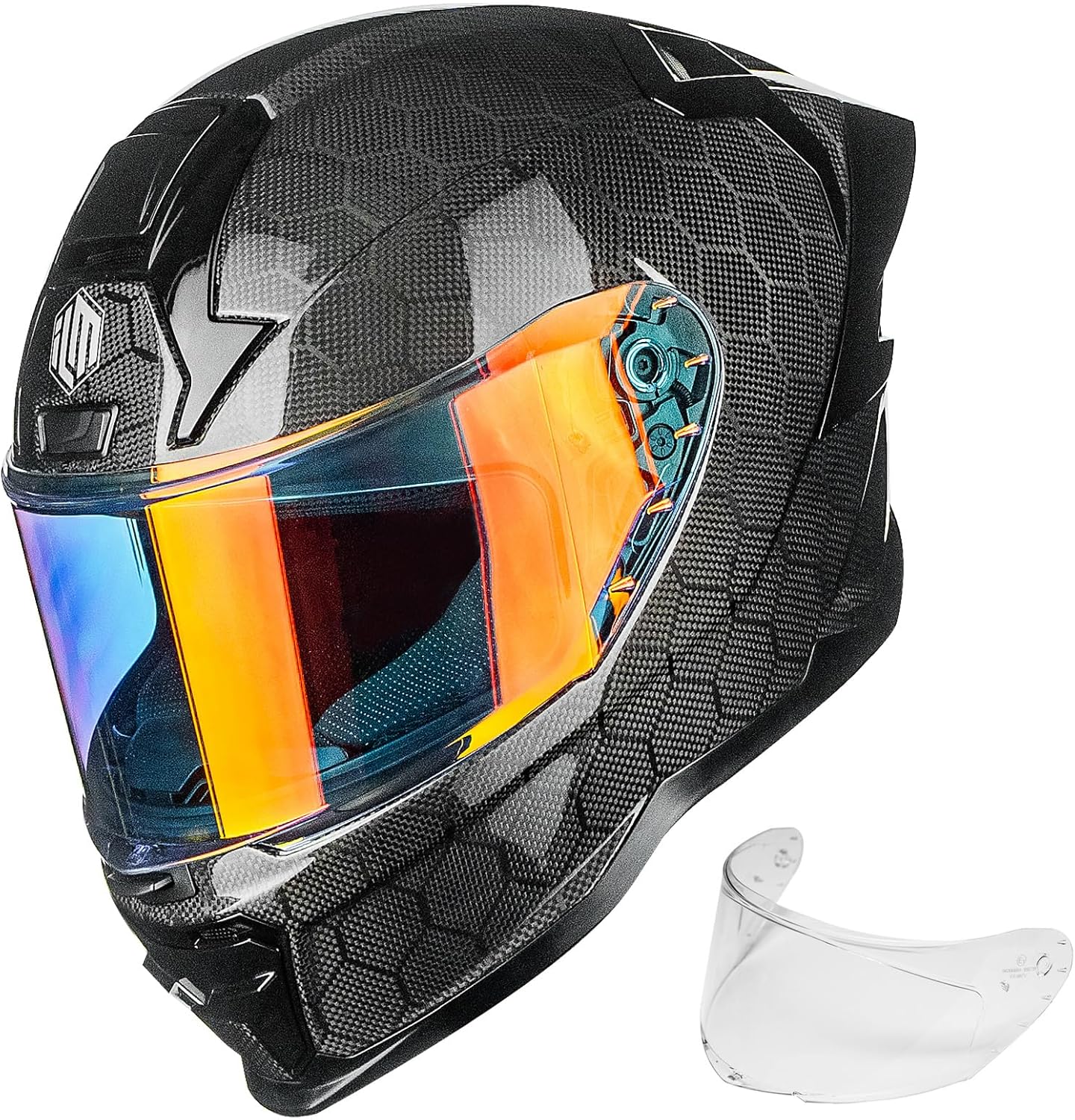 ⏰CLEARANCE SALE!⏰ILM Carbon Fiber Motorcycle Helmet Adult Full Face Racing Helmet