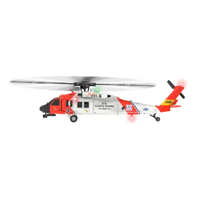 ⚡FLASH DEAL - CLEARANCE WAREHOUSE🚁Coast Guard RC F09-S Helicopter, 1/47 Scale 2.4G 6CH Gyro RC Helicopter w/ GPS Intelligent Control System