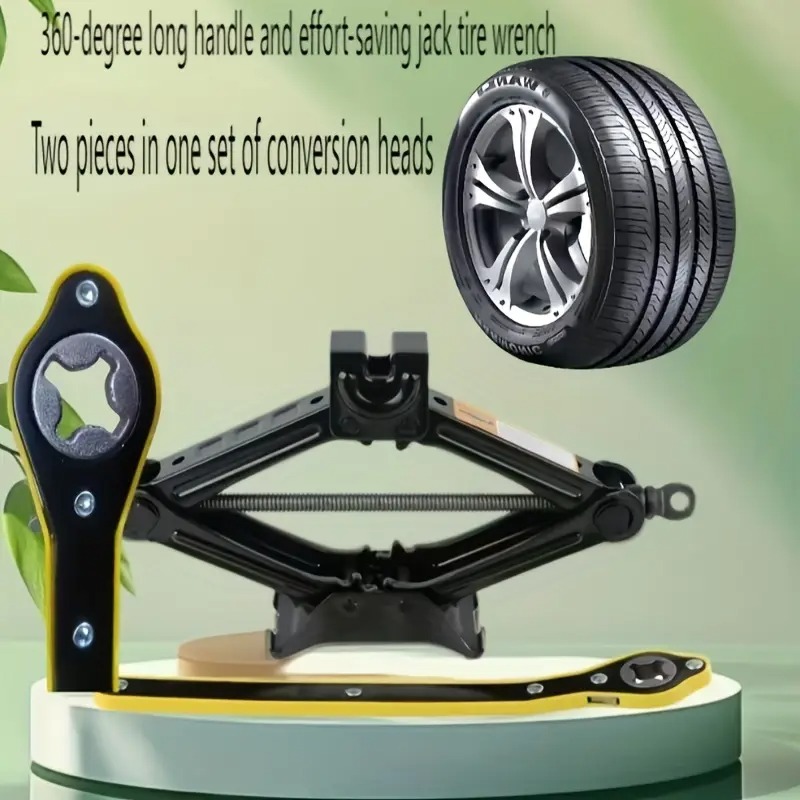 360-degree rotary engineer designed a special heavy duty iron long handle jack