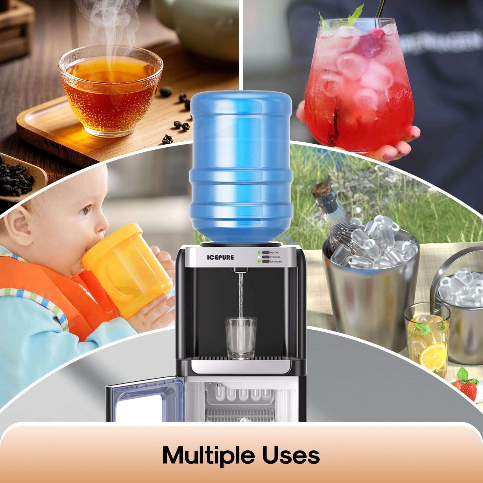 ❄️💧 Summer Special | Drinking Water Dispenser with Ice Making Function 🧊🍹