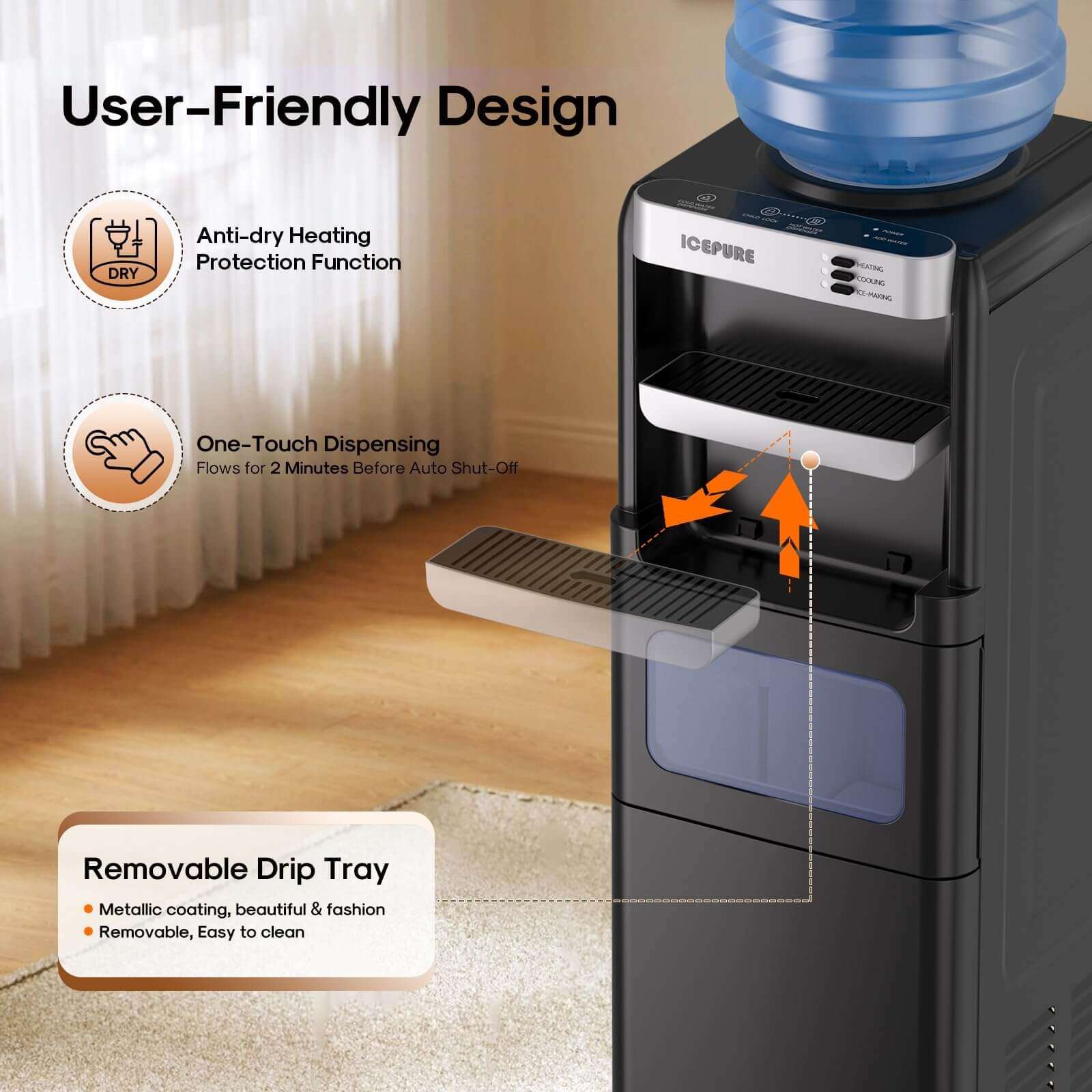 ❄️💧 Summer Special | Drinking Water Dispenser with Ice Making Function 🧊🍹