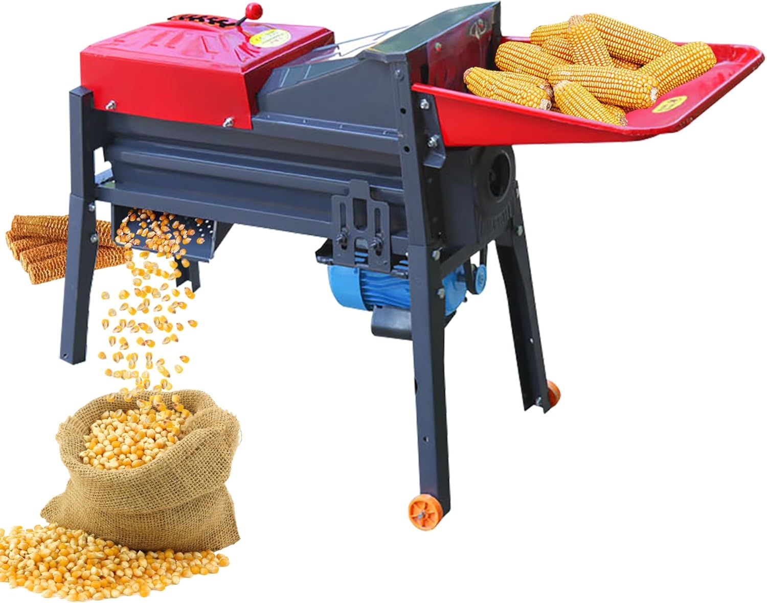 💝Last day clearance✨Automatic Corn Sheller Machine,Electric Corn Shucker with Adjustable Grain Sizes,High-Efficiency Corn Thresher for Increased Productivity