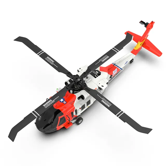 ⚡FLASH DEAL - CLEARANCE WAREHOUSE🚁Coast Guard RC F09-S Helicopter, 1/47 Scale 2.4G 6CH Gyro RC Helicopter w/ GPS Intelligent Control System