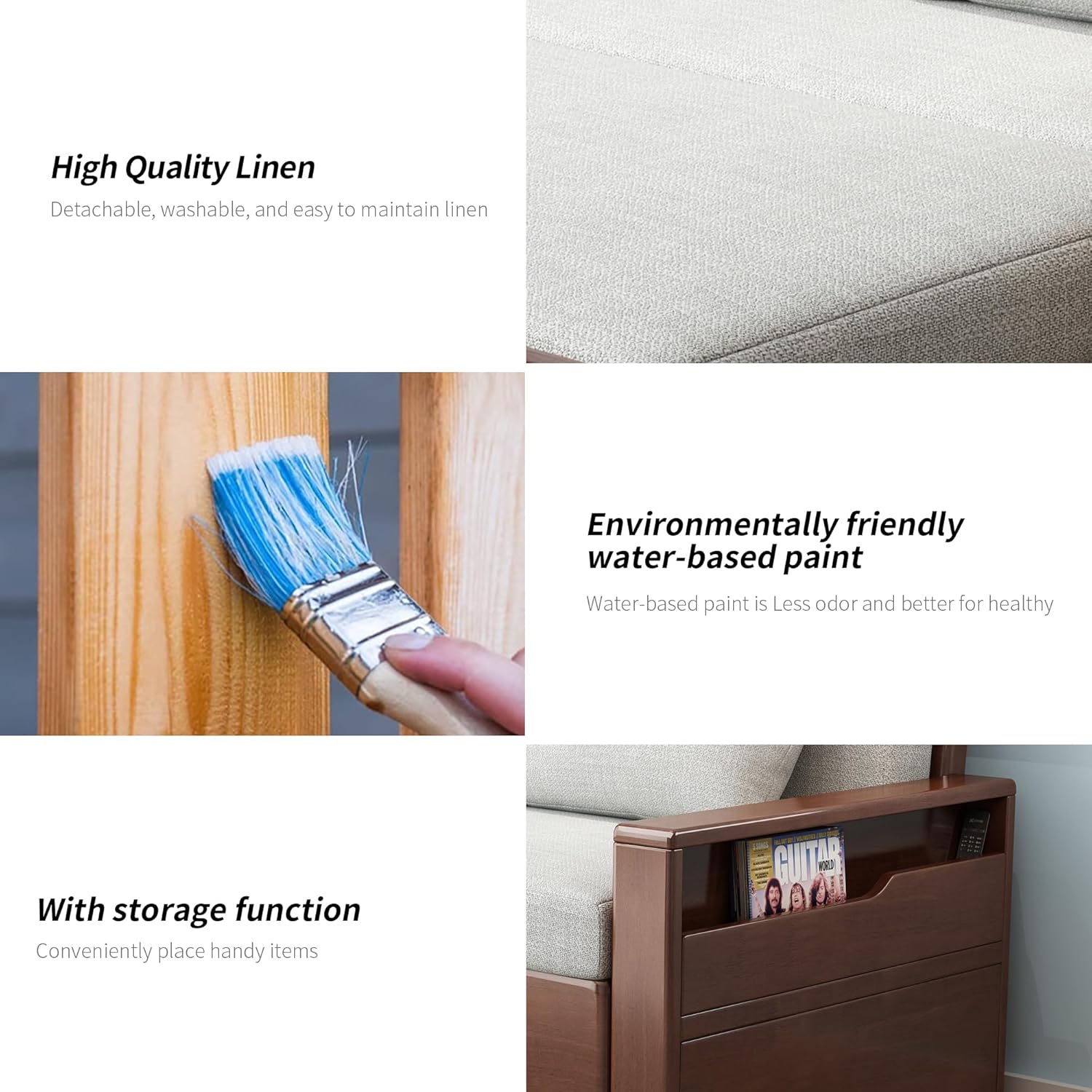 70.8Queen grey cushion Convertible Sofa Sleeper with Storage,Sectional Sleeper Sofa with Reversible Chaise,Solid wood Sofa Bed 3 in 1 Pull Out Couch Bed for Living Room,Apartment,Bedroom and Office