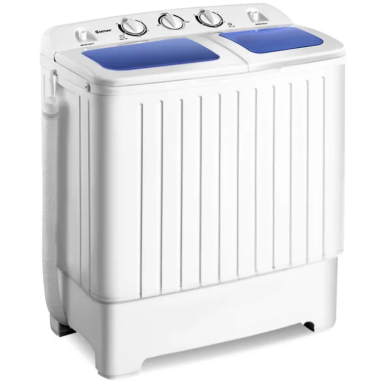 💥Limited Time: 80% OFF Everything!💥COSTWAY Twin Tub Washer, 20Lbs Capacity (12Lbs Washing and 8Lbs Spinning) Washing Machine