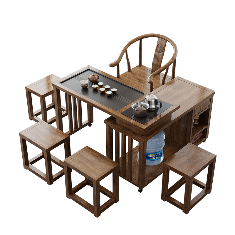 360° rotating small tea table, push and pull to move effortlessly, from the balcony to the sofa